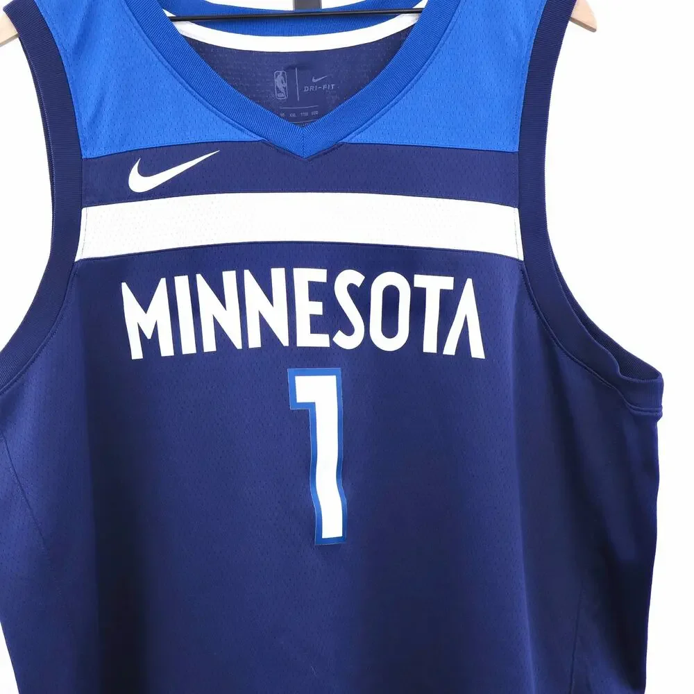 Nike Minnesota Timberwolves Anthony Edwards #1 Swingman Jersey Mens XXL 56